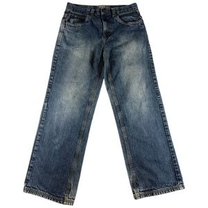 Vintage Timberland Straight Leg Jeans Women 20 Blue Denim Washed Rugged Workwear